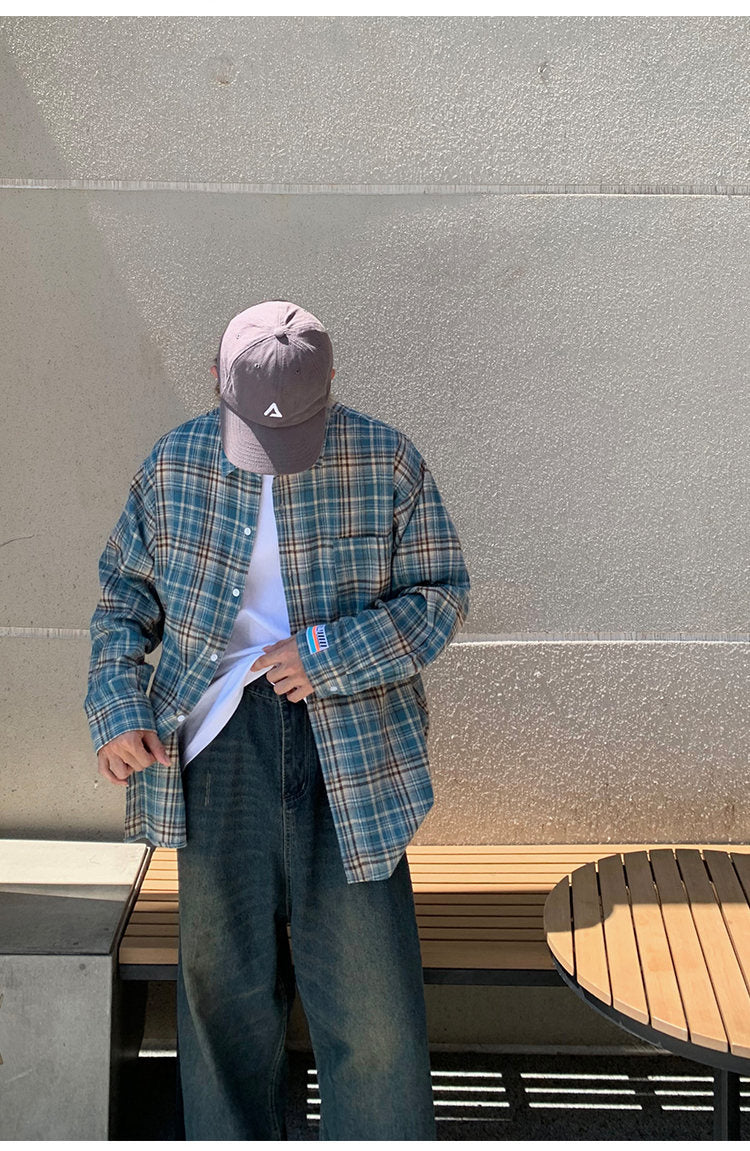 ストリート系長袖シャツ